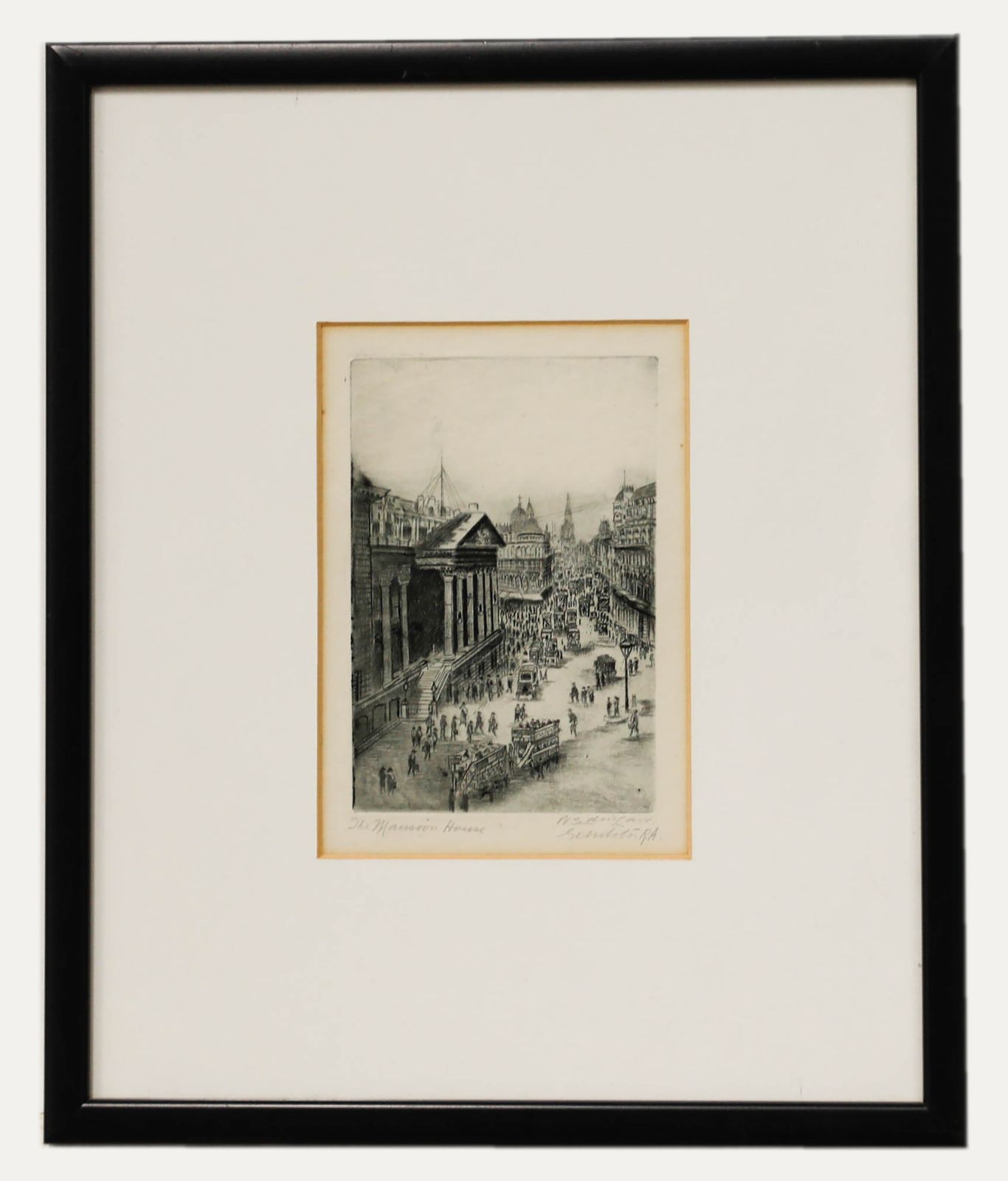 Nicol Laidlaw Ra (1886 1929) Framed Etching, The Mansion House