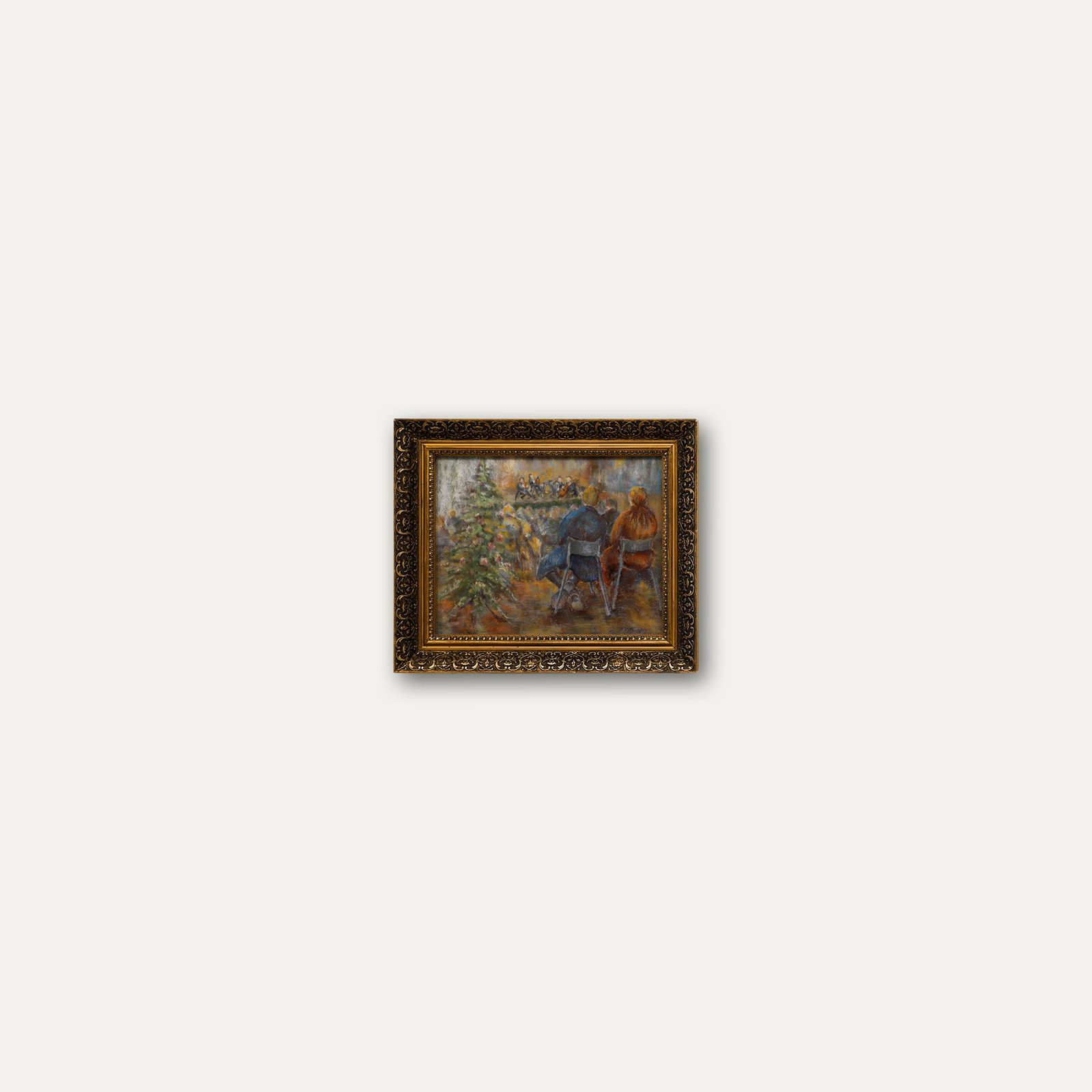 Pat Arthur Framed 20th Century Pastel, The Recital photo vinterior