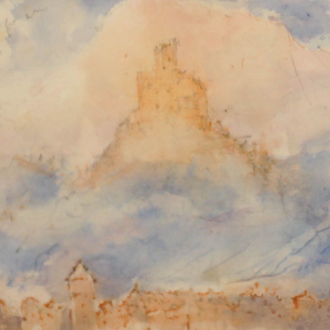 James Braithwaite Peile (1883 1906) Watercolour, Opposite St Fleur photo Art