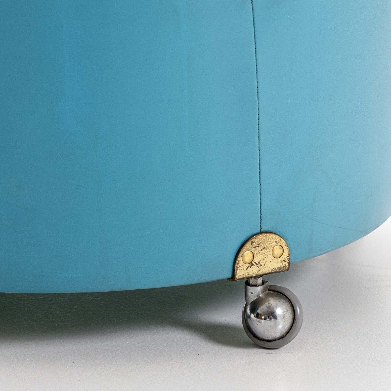 Blue Stool By Luigi Massoni For Poltrona Frau, Italy 1970s photo furniture