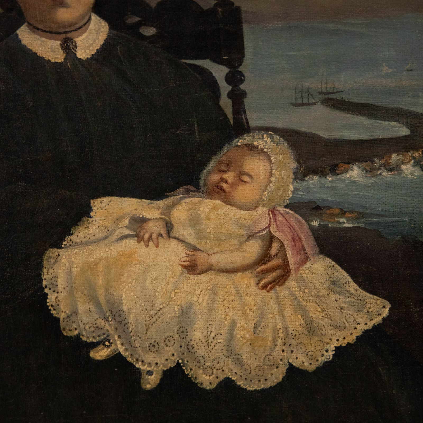 Attrib. Lucien Lévy Dhurme (1865 1953) Late 19th Century Oil, Christening photo 402.0
