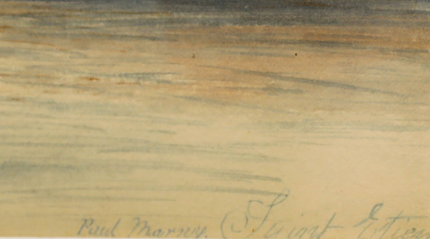 Follower Of Paul Marny (1829 1914) Watercolour, Boats At Saint. Etienne photo vinterior