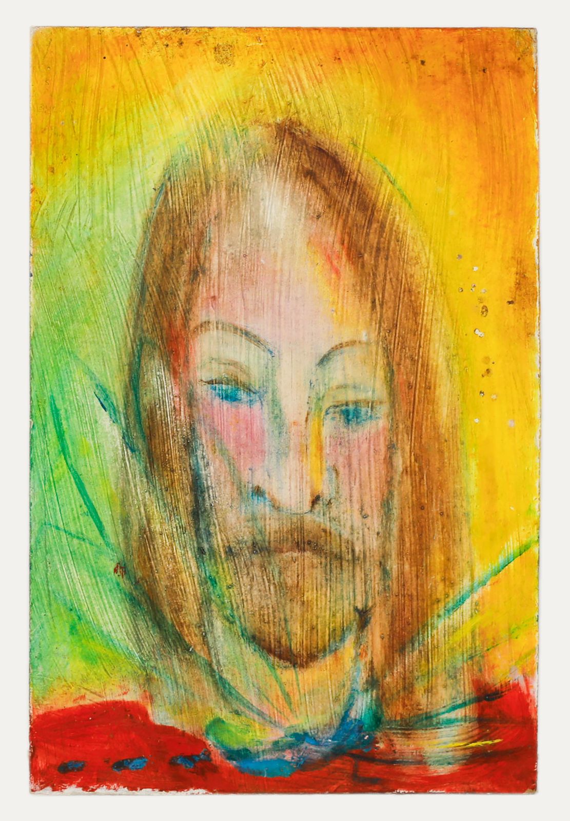 Sven Berlin (1911 1999)  20th Century Oil, Saintly Figure photo furniture