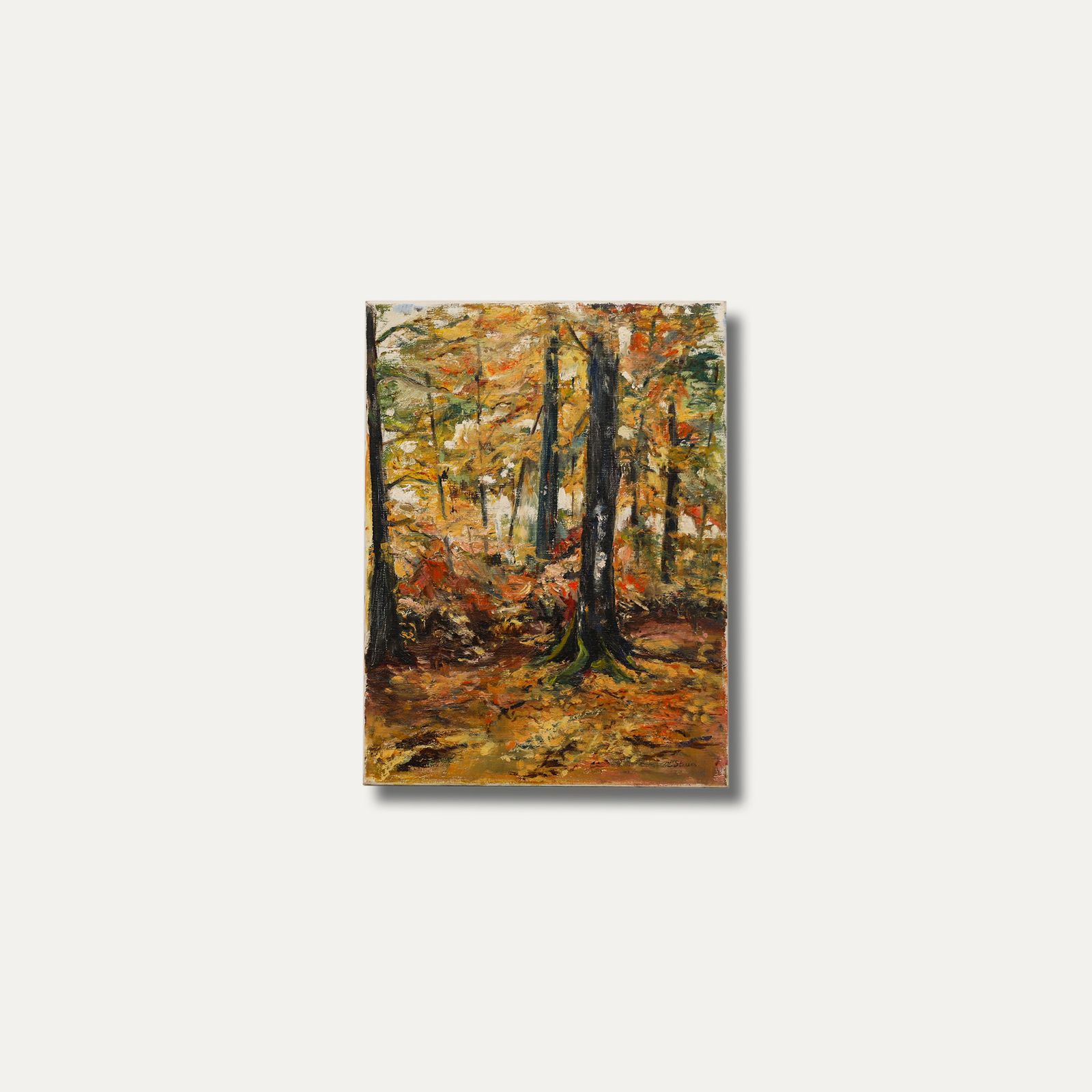 M. Steurs  Contemporary Oil, Autumn Forest photo vinterior