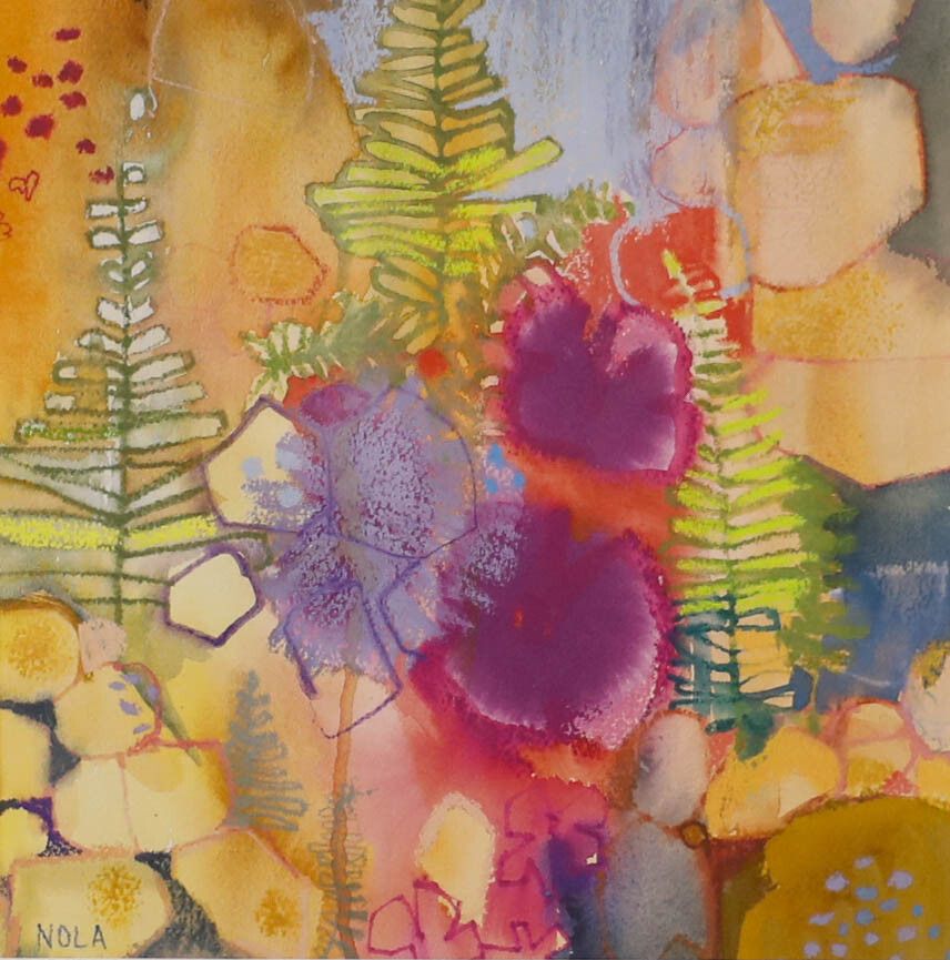 Nola Armstrong 20th Century Giclee, Flowers On Copper Mountain photo furniture