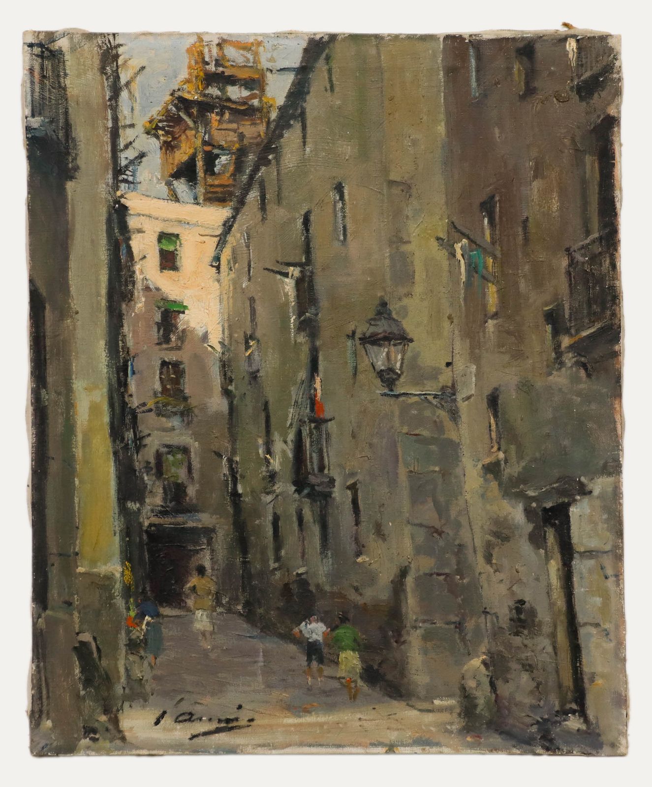 Joaquín Asensio Marine (1890 1961) Spanish School Oil, City Shade photo furniture