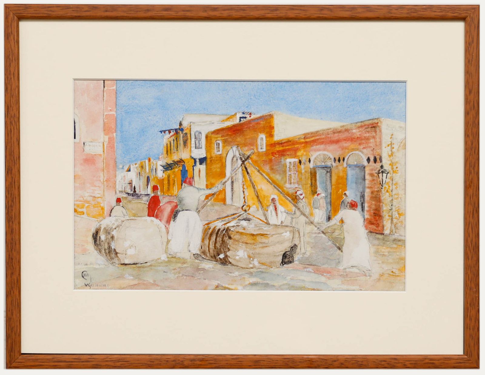 C. Woodward Early 20th Century Watercolour, Moroccan Street Scene