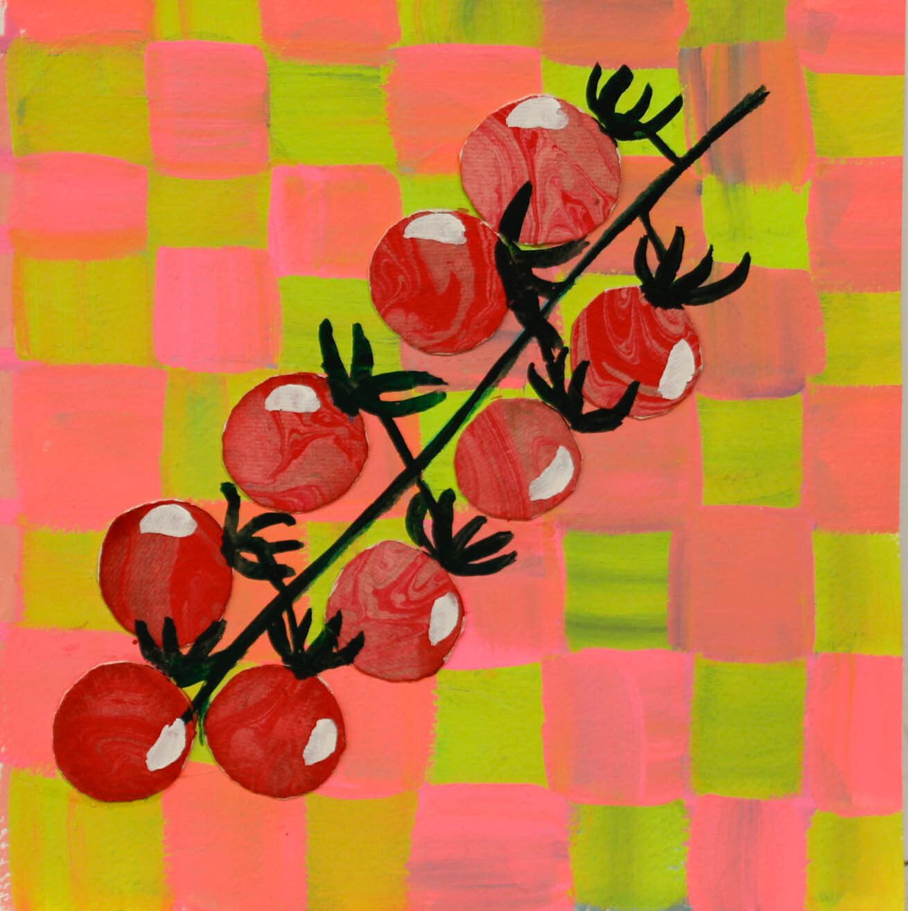 Jemma Jamie Contemporary Gouache, Cherry Tomatoes