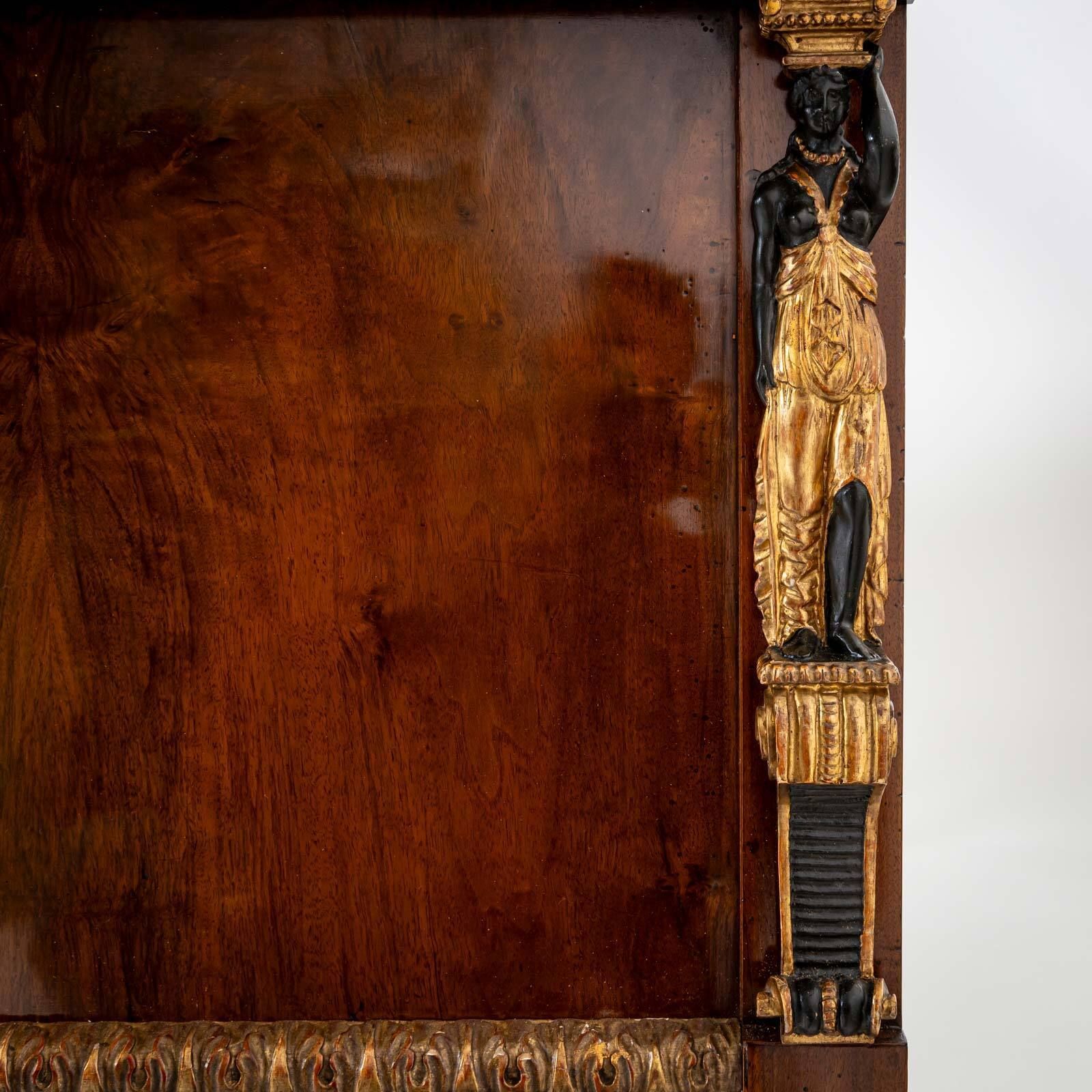 photo furniture Pair Of Viennese Empire Beds, Early 19th Century