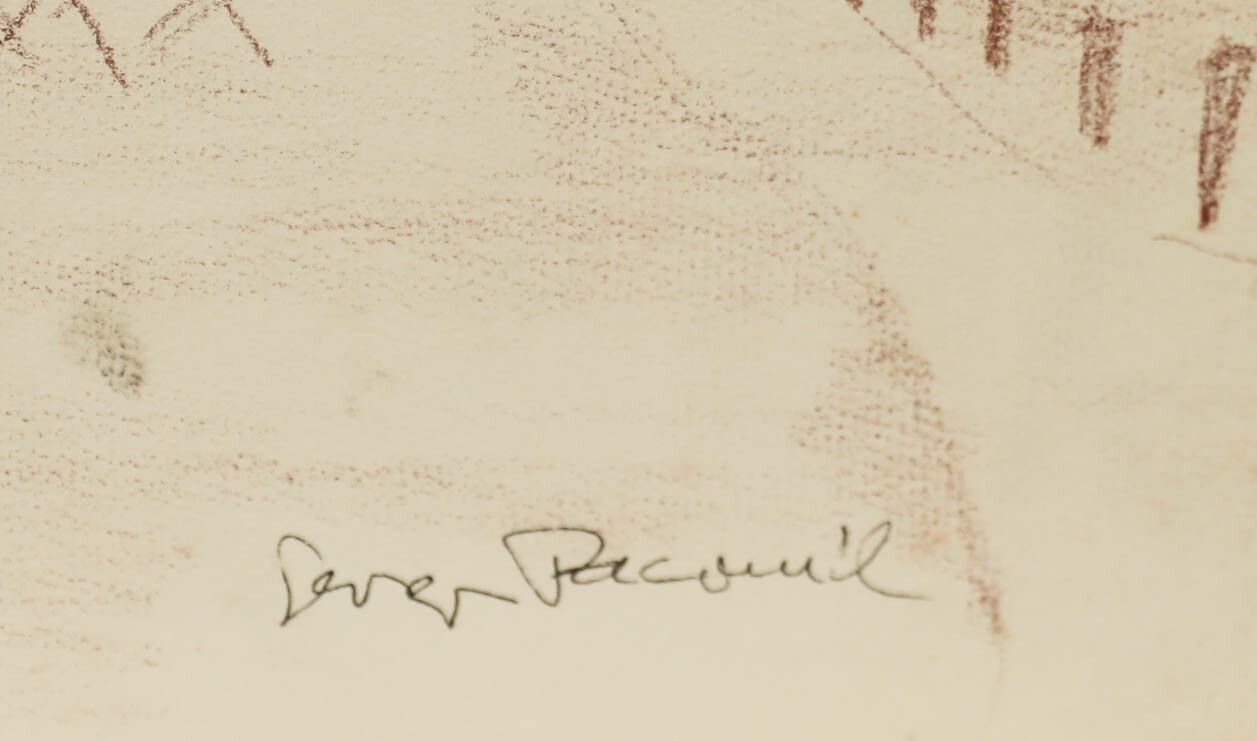 Georges Pacouil (1903 1996) Mid 20th Century Pastel, Summer In The Park photo 77.0