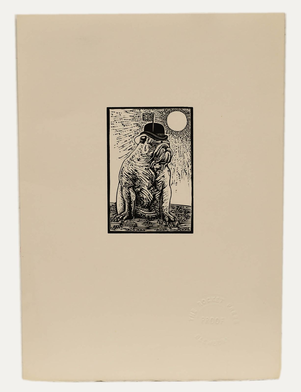 20th Century Woodblock A Very British Bulldog photo furniture