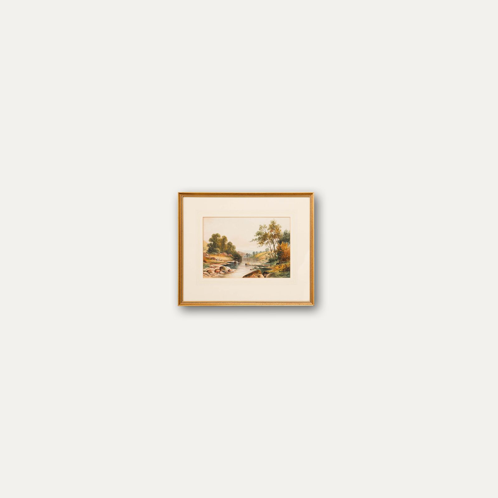 William Henry Mander (1850 1922) Framed Watercolour, Resting By The River photo buy