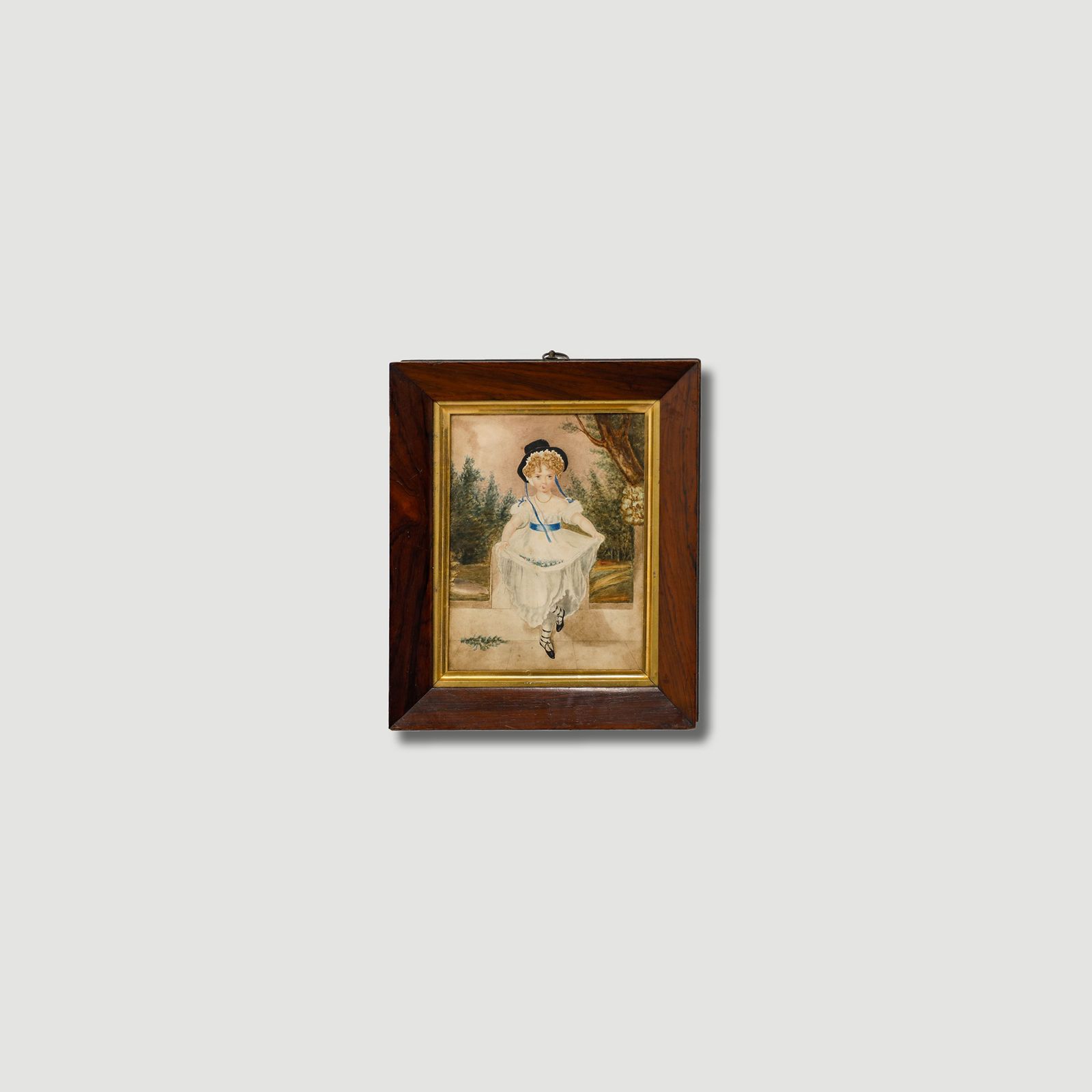 After Sir Thomas Lawrence Framed 19th Century Watercolour, Miss Murray photo vinterior