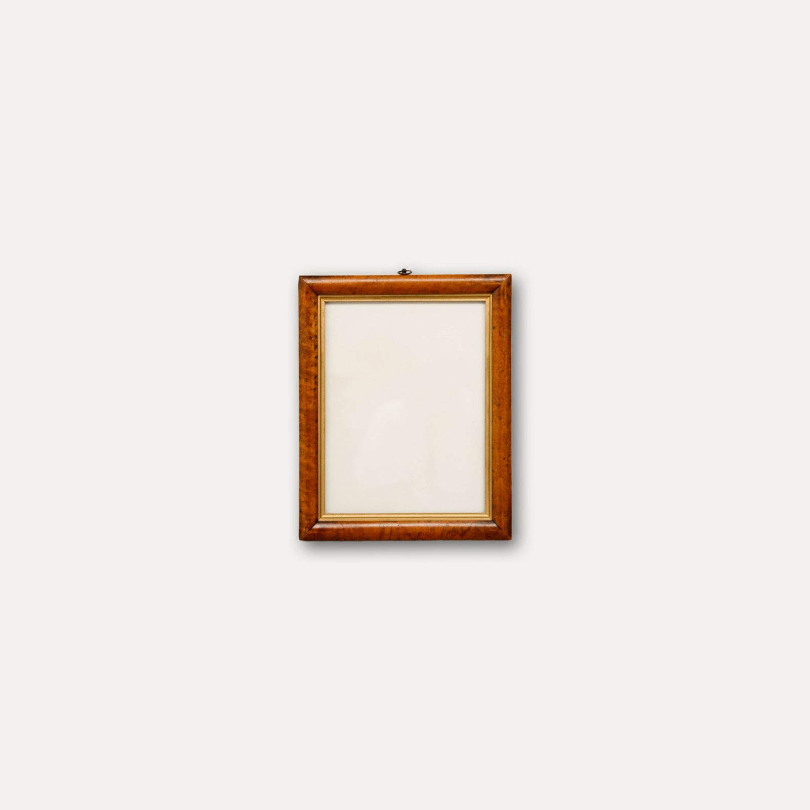 Late 19th Century Bird's Eye Maple Picture Frame With Cushion Profile photo Home Decor
