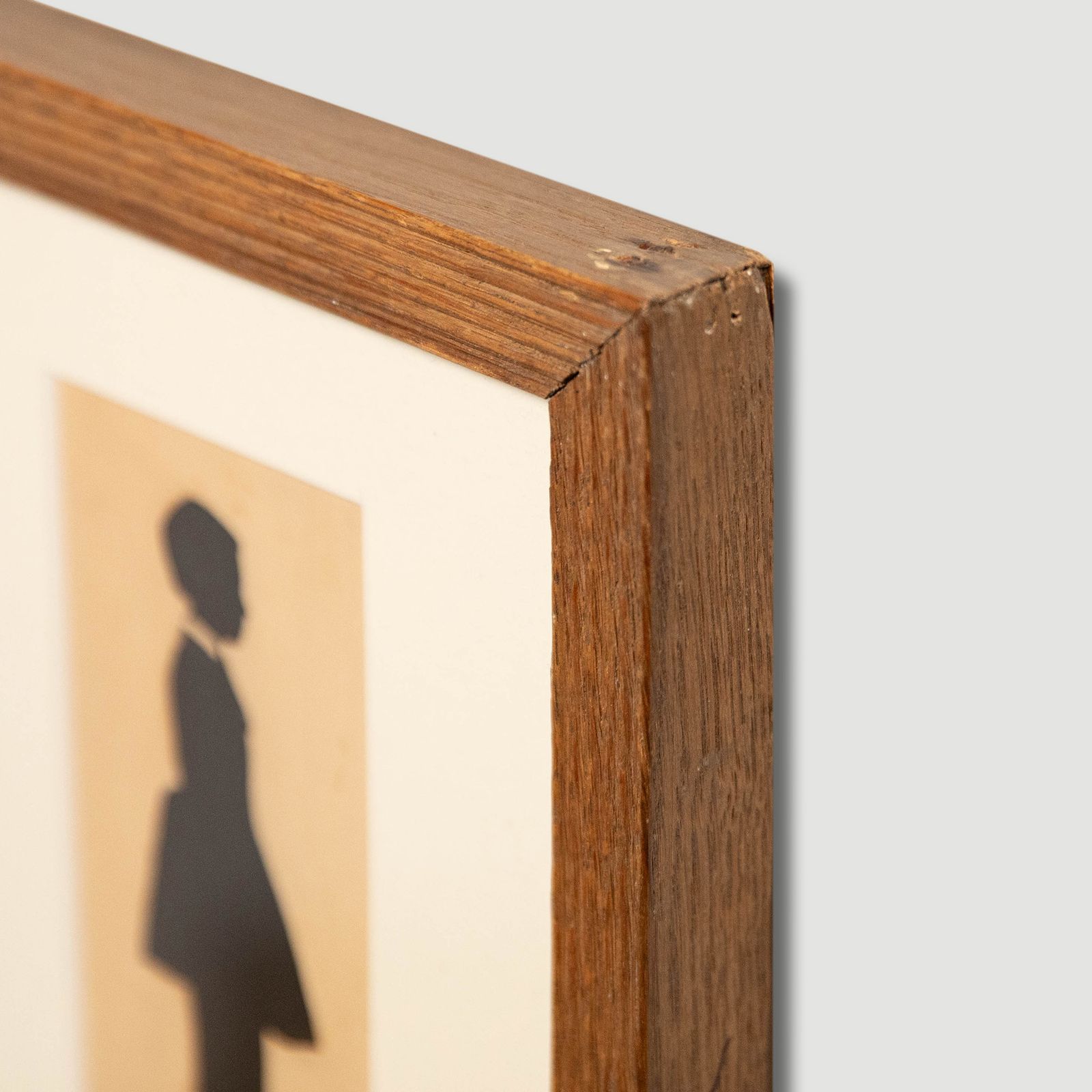 Framed 19th Century Cut Paper Silhouette Victorian Boy In Profile photo 150.0