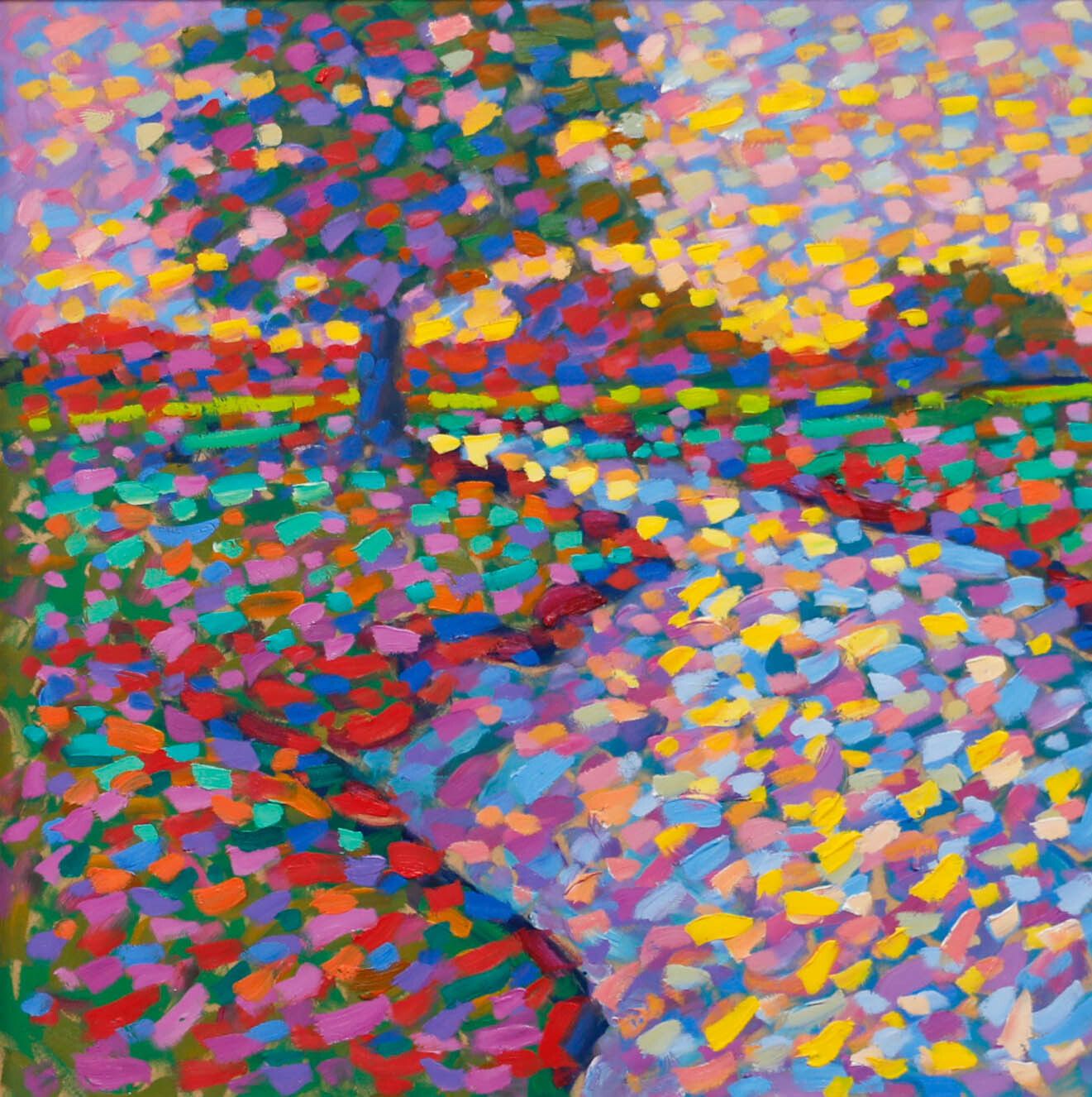 Paul Stephens (B.1957) Contemporary Oil, River Brue & The Somerset Levels photo furniture
