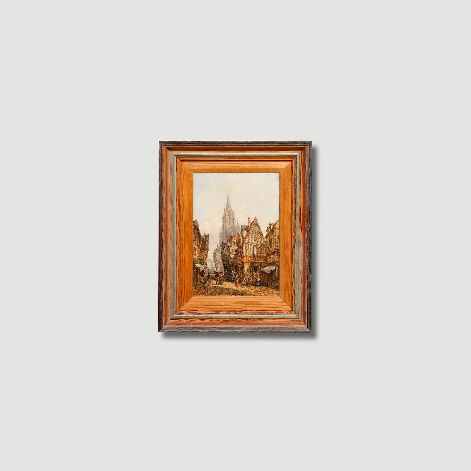 Henry Schafer (1833 1916)  1881 Oil, Chartres, France photo vintage