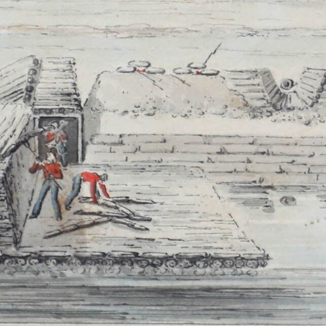 J. G. Harlay 19th Century Engraving, Passage Of A Wet Ditch photo Art