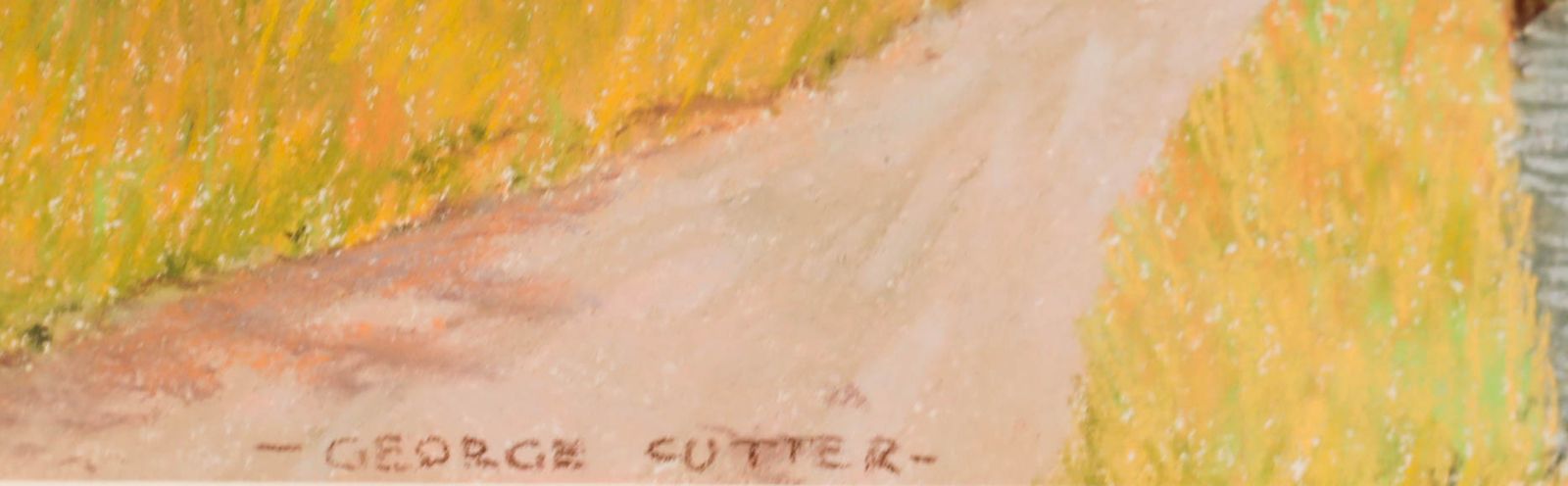 George Cutter Framed 20th Century Pastel, View Of The Kennet & Avon Canal photo vinterior