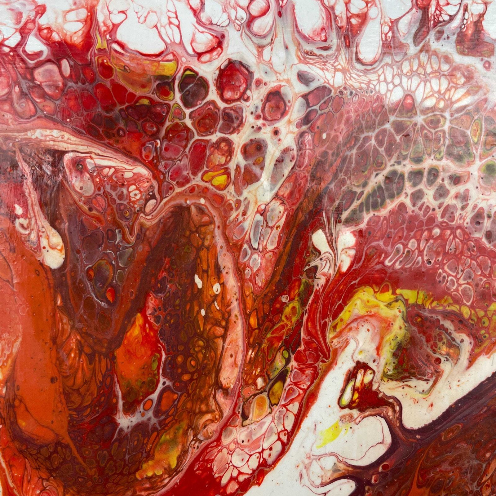 Vintage Marbled Painting Picture Original Artwork Canvas Marble Pattern Wood Frame Painted Art Rectangle 46x36cm Wall Hanging Marbling photo buy