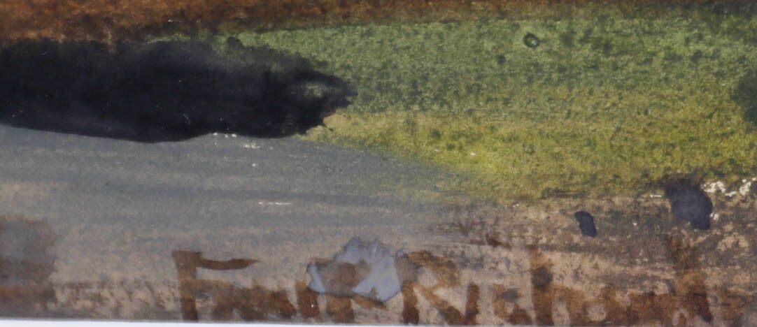 Frank Richards Rba (1863 1935) Newlyn School Watercolour, A Coastal Outlook photo vinterior