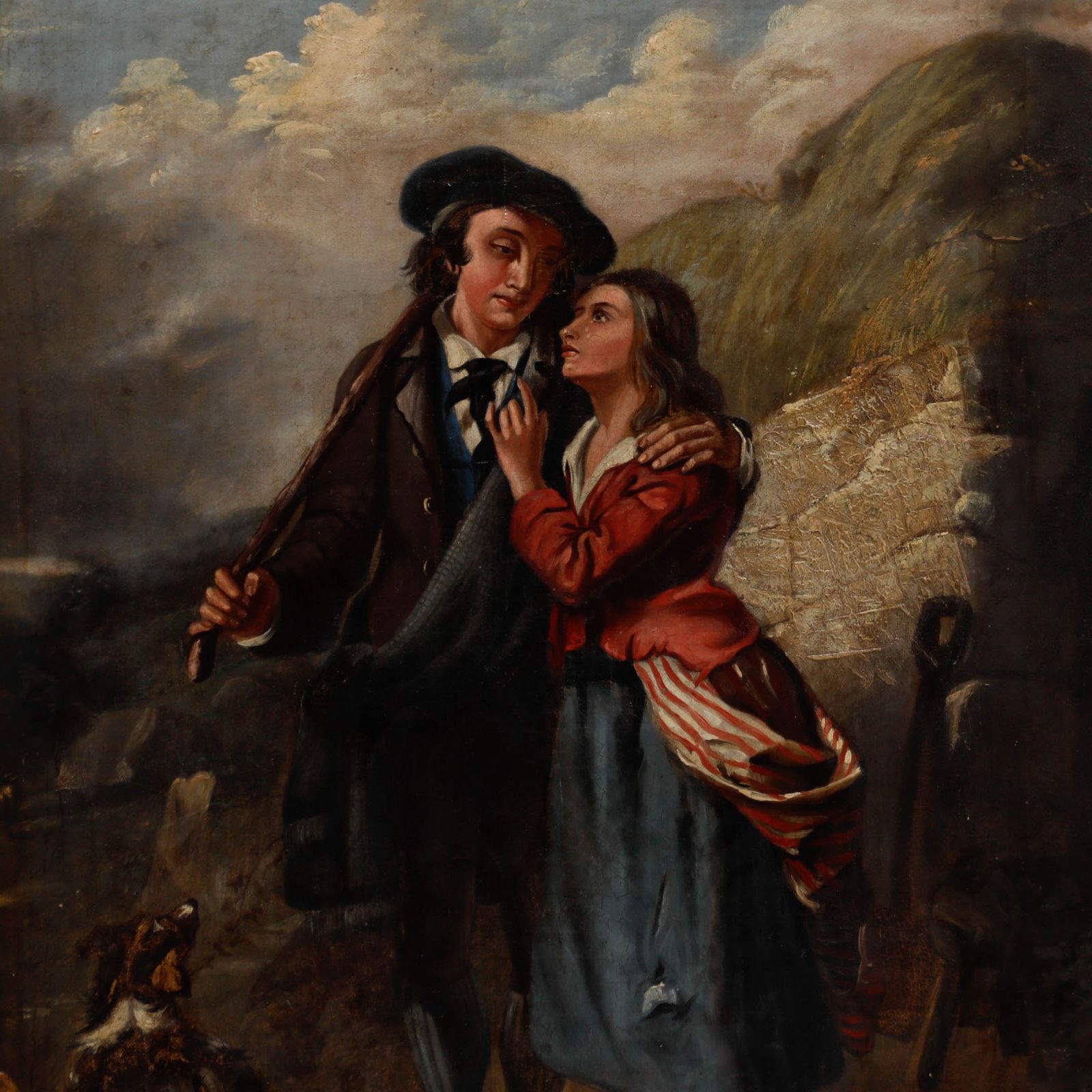 19th Century Oil Country Lovers On A Pathway photo Art