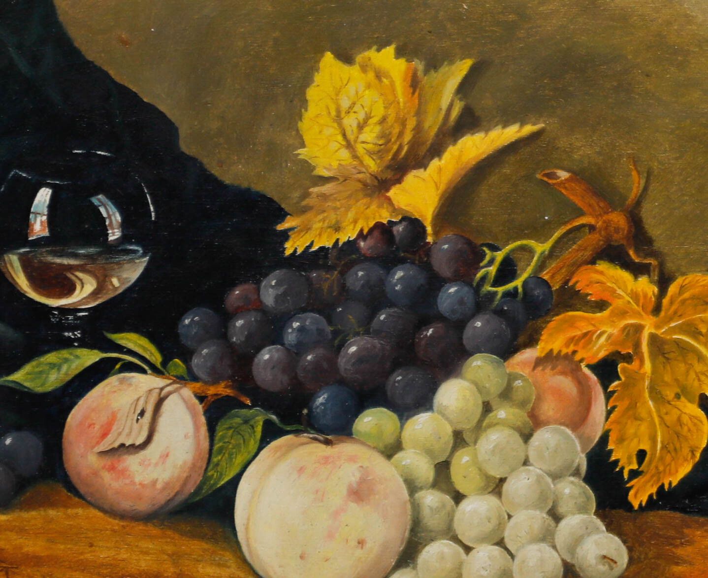 Roger Lovell 20th Century Oil, Still Life Of Fruit photo for sale
