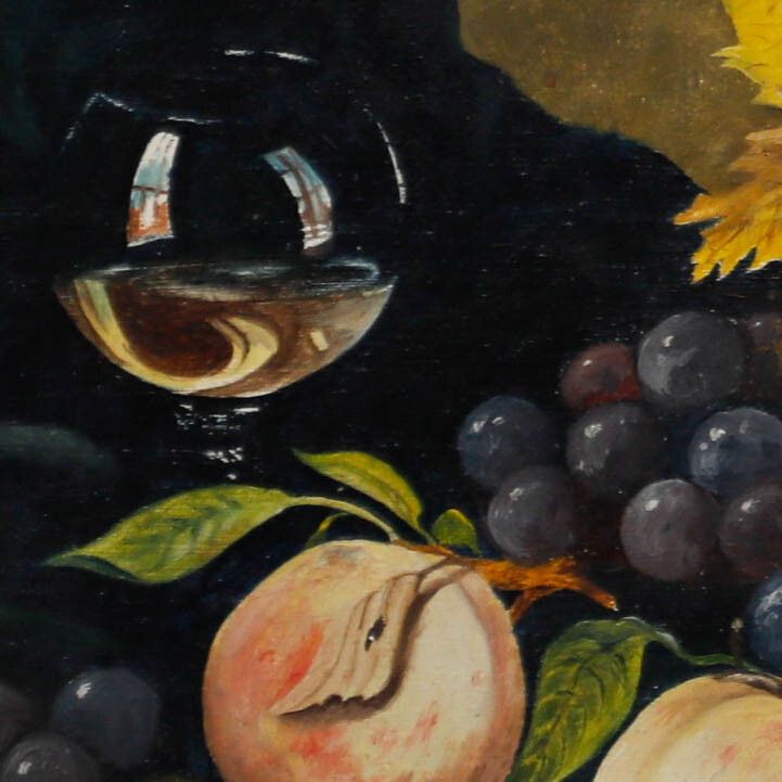 Roger Lovell 20th Century Oil, Still Life Of Fruit photo 181.0