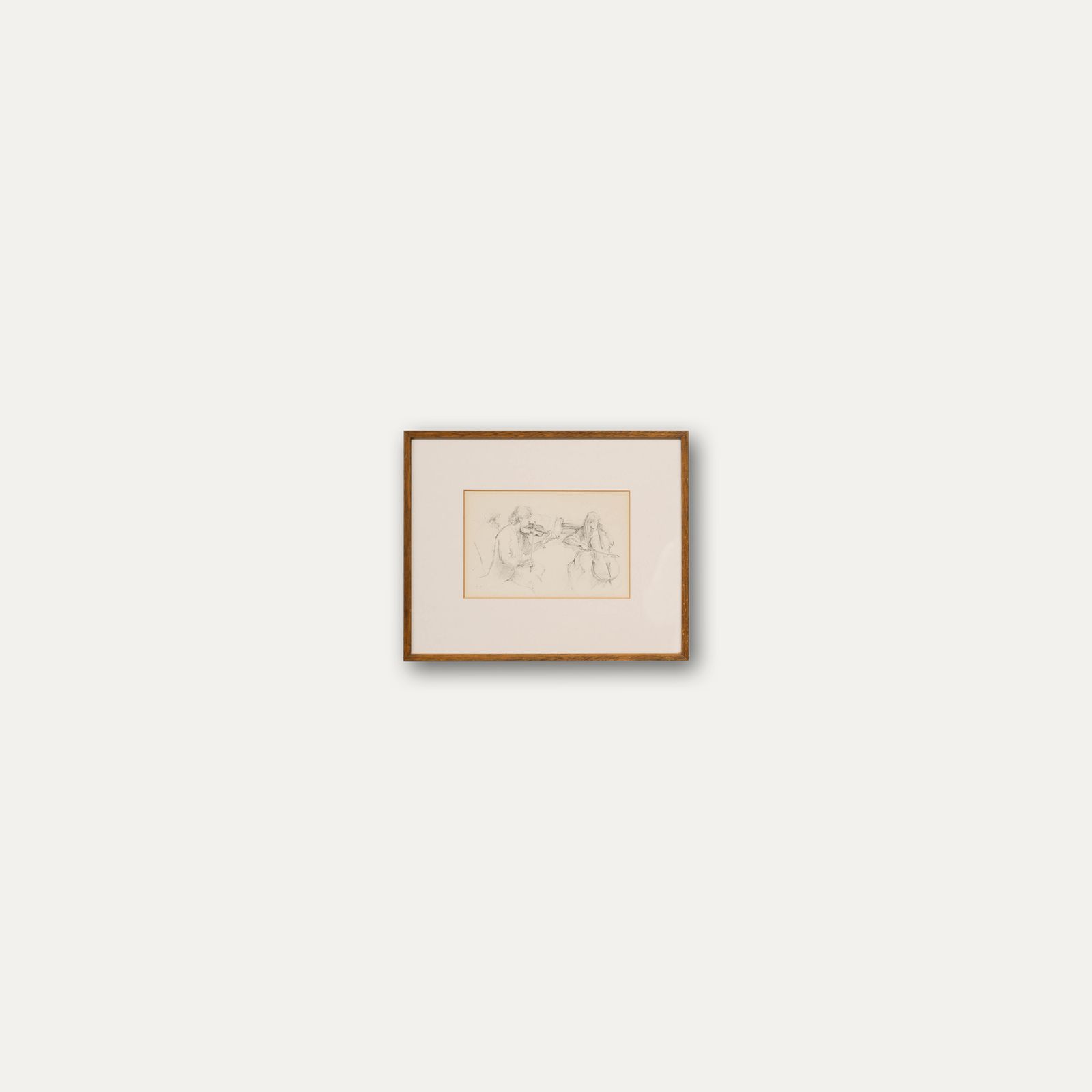 Caroline Sillars (1933 1988) Framed 20th Century Graphite Drawing, The Players photo buy