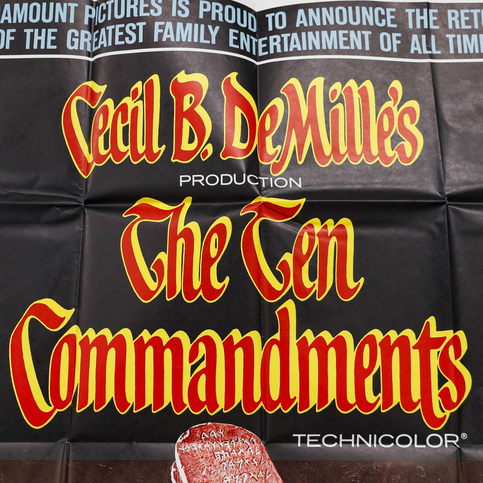 Mid 20th Century Digital Print The Ten Commandments Film Poster photo Art
