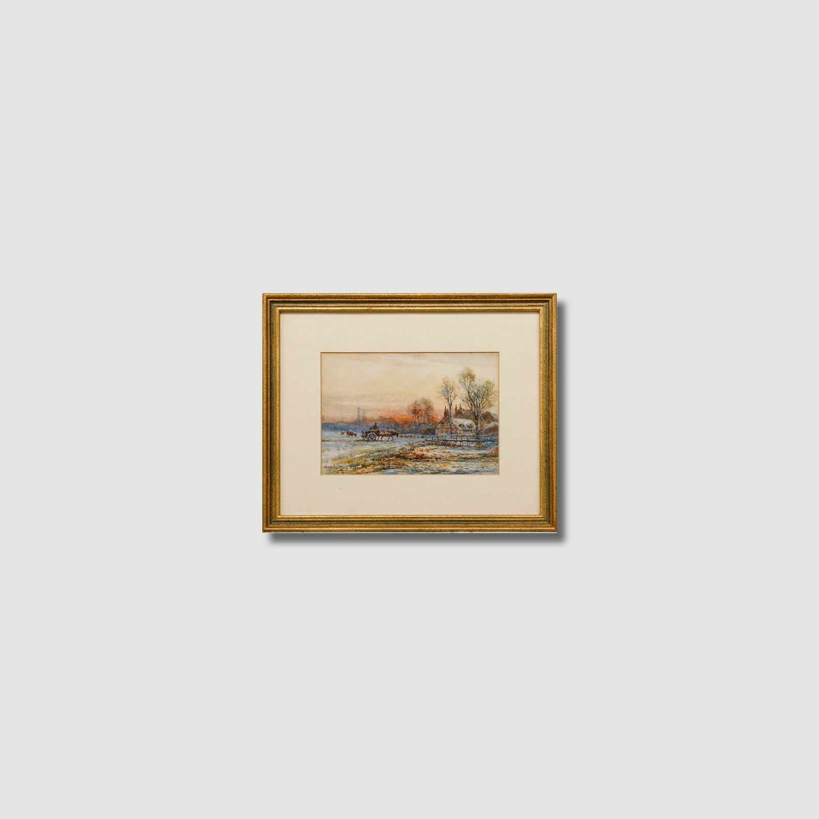 Robert William Arthur Rouse (1867 1951) Framed Watercolour, Home At Sunset photo buy