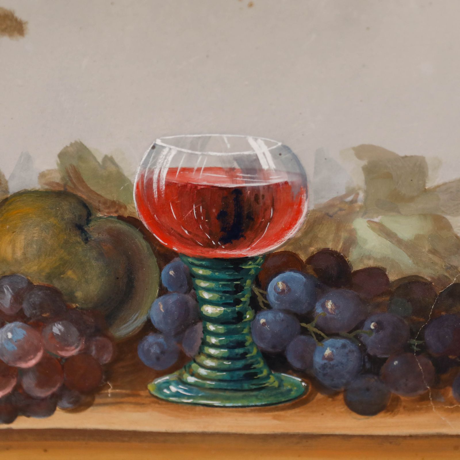 P. Reinert 20th Century Gouache, The Fruit Display photo for sale