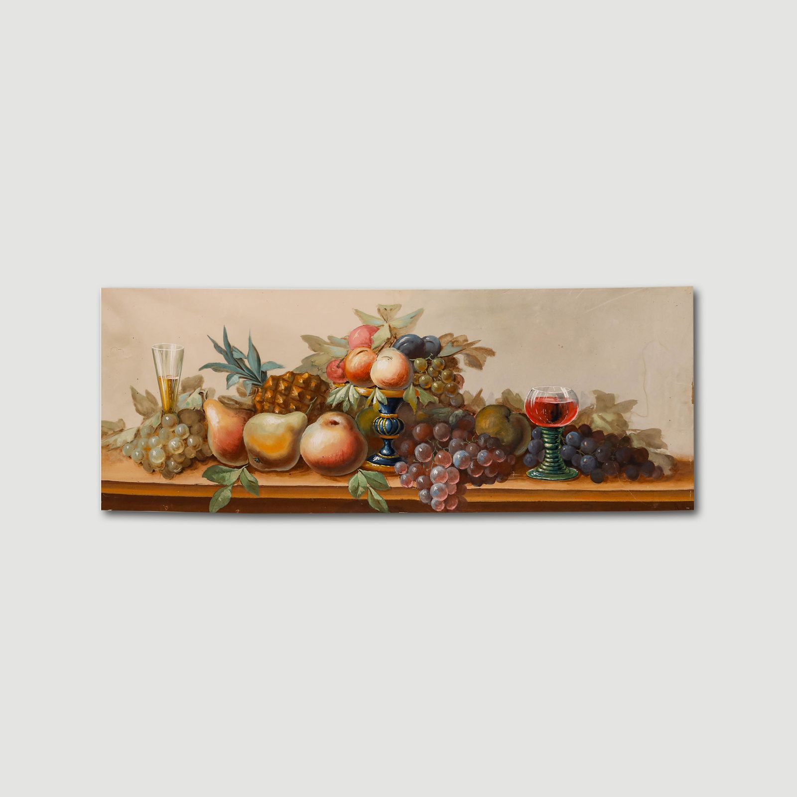 P. Reinert 20th Century Gouache, The Fruit Display photo Art