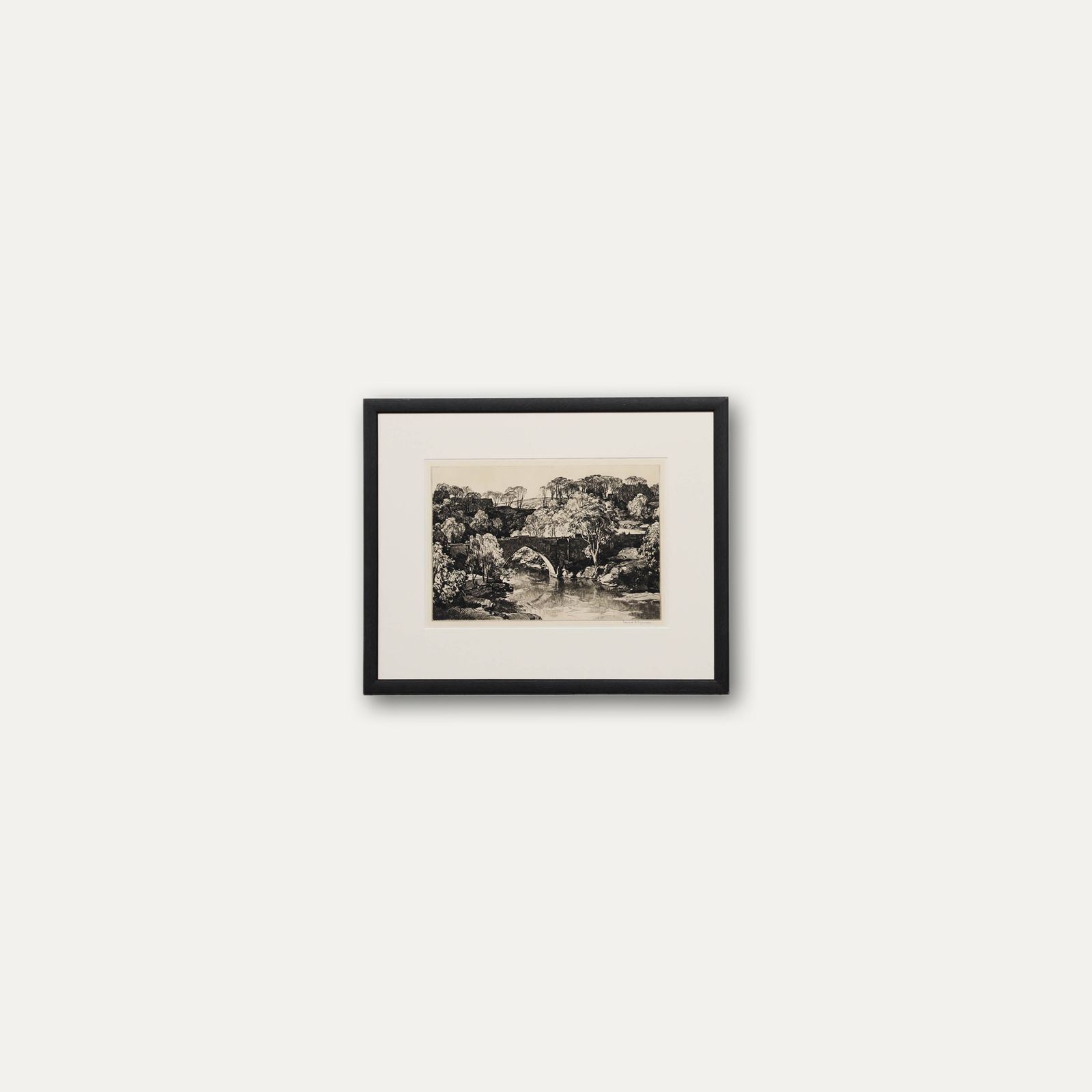 Leonard R. Squirrell Rws Ri Re (1893 1979) Framed Etching, Brig O'balgownie photo buy