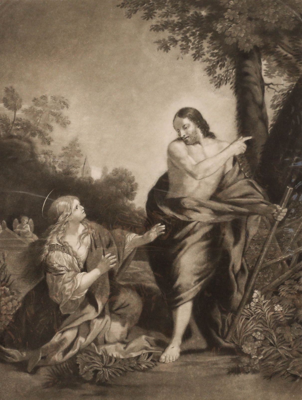 John Murphy (C.1748 C.1820) 1781 Mezzotint, Christ Appearing To Mary photo furniture
