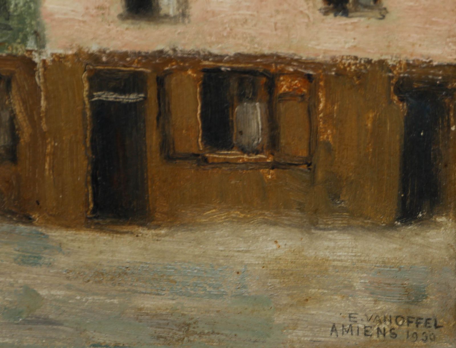 Edmond Van Offel (1871 1959) Framed Mid 20th Century Oil, City Of Amiens photo 260.0
