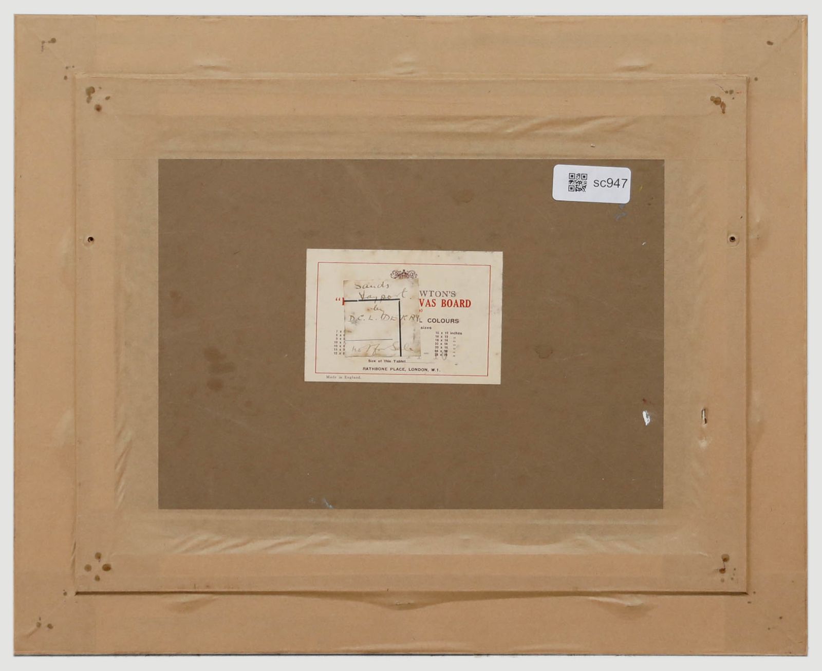 Framed 20th Century Oil Chateau In A Landscape photo for sale