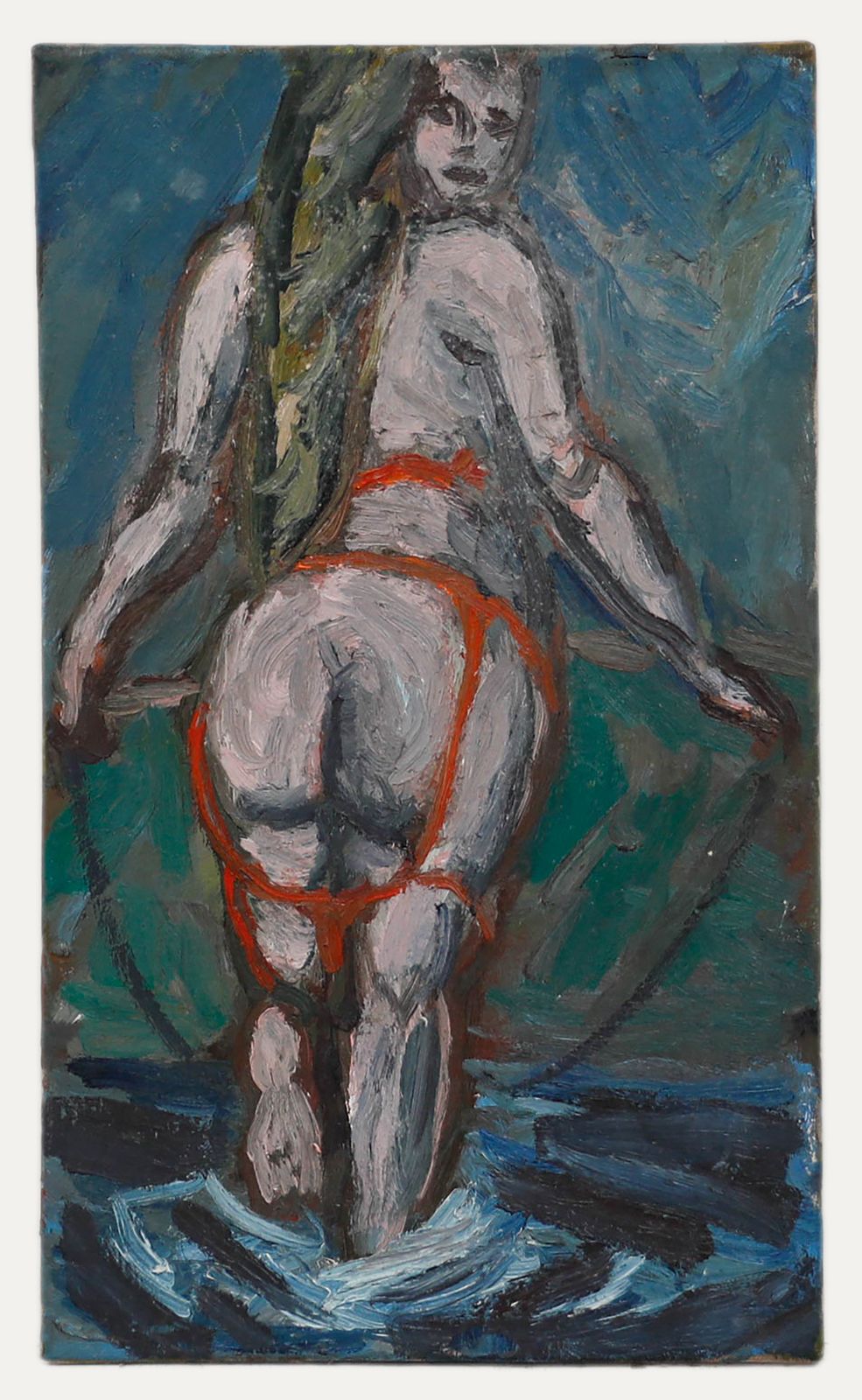 Ivan Bray (B.1967) 20th Century Oil, Bather photo furniture