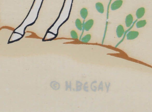 Harrison Begay (1917 2012) Navajo 20th Century Silkscreen, Girl With A Foul photo vinterior
