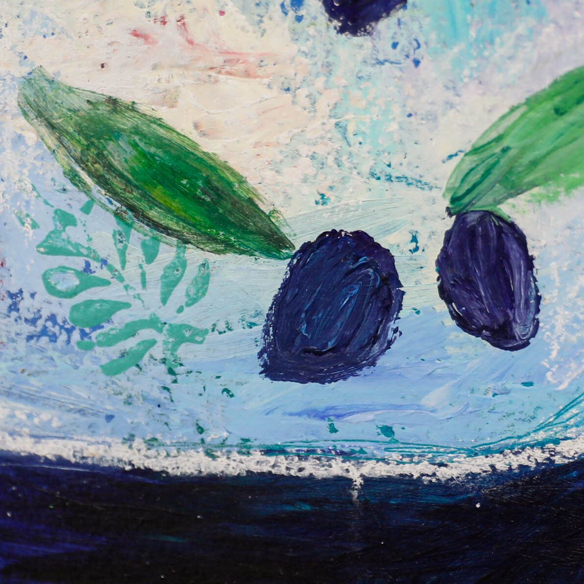 Charlotte Hardy Contemporary Mixed Media, Greek Olive Salad photo Art