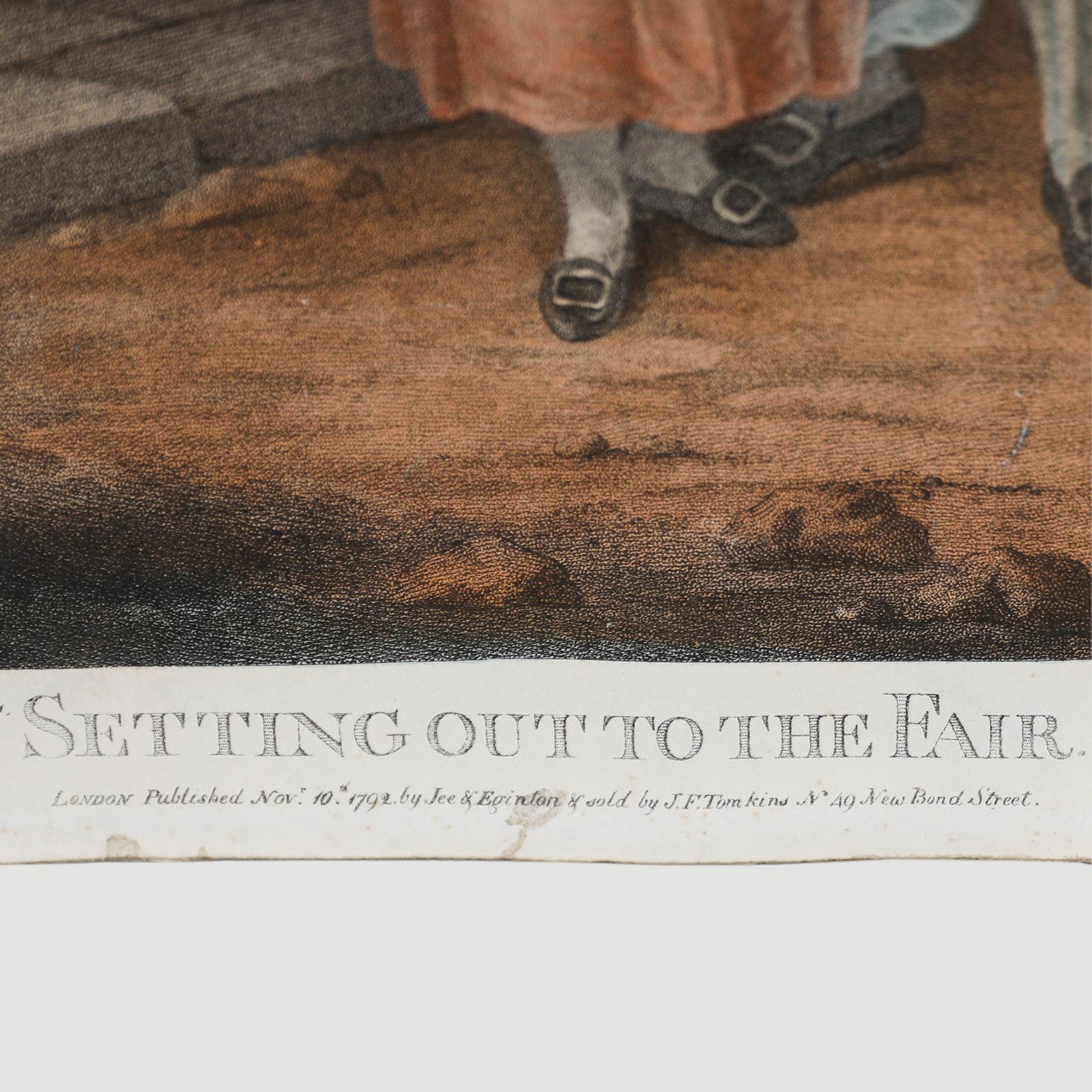 After Francis Wheatley  1792 Stipple Engraving, Setting Out To The Fair photo 79.0