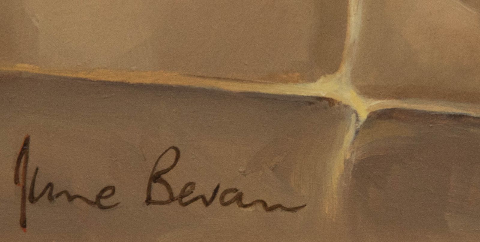 June Bevan (B.1927) 20th Century Oil, Three Granny Smiths photo vinterior