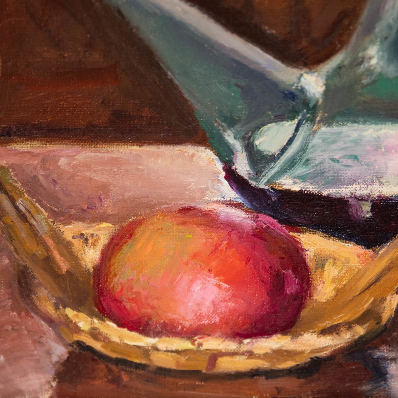 Georges Pacouil (1903 1996) 1947 Oil, Porron Avec Pomme photo Art