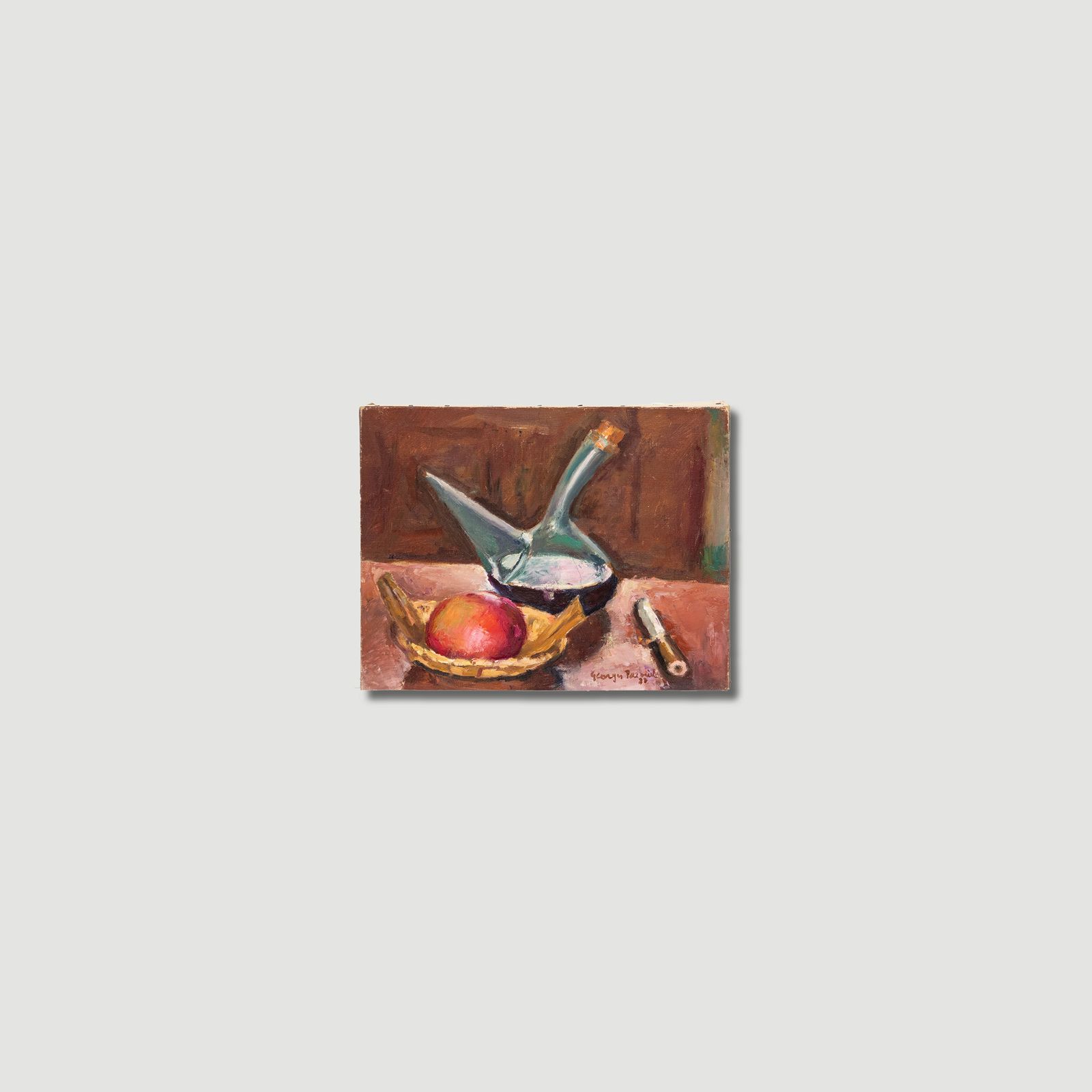 Georges Pacouil (1903 1996) 1947 Oil, Porron Avec Pomme photo buy