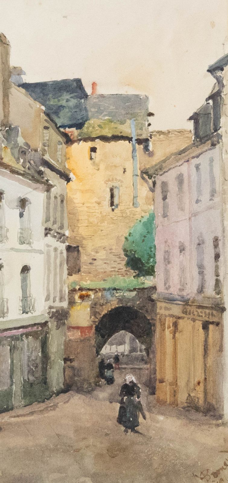 Late 19th Century Watercolour The Old City Walls photo furniture