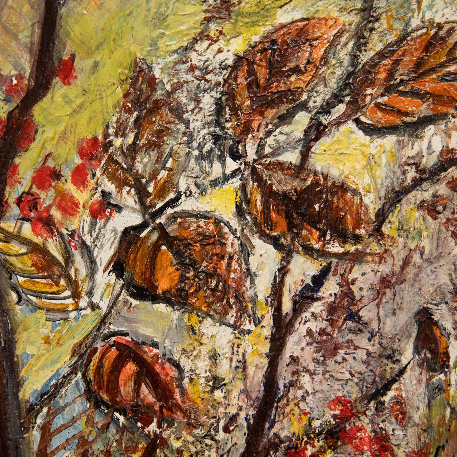 Margaret Dean (Fl.1955 1991) Framed 20th Century Oil, Colours Of Autumn photo Art
