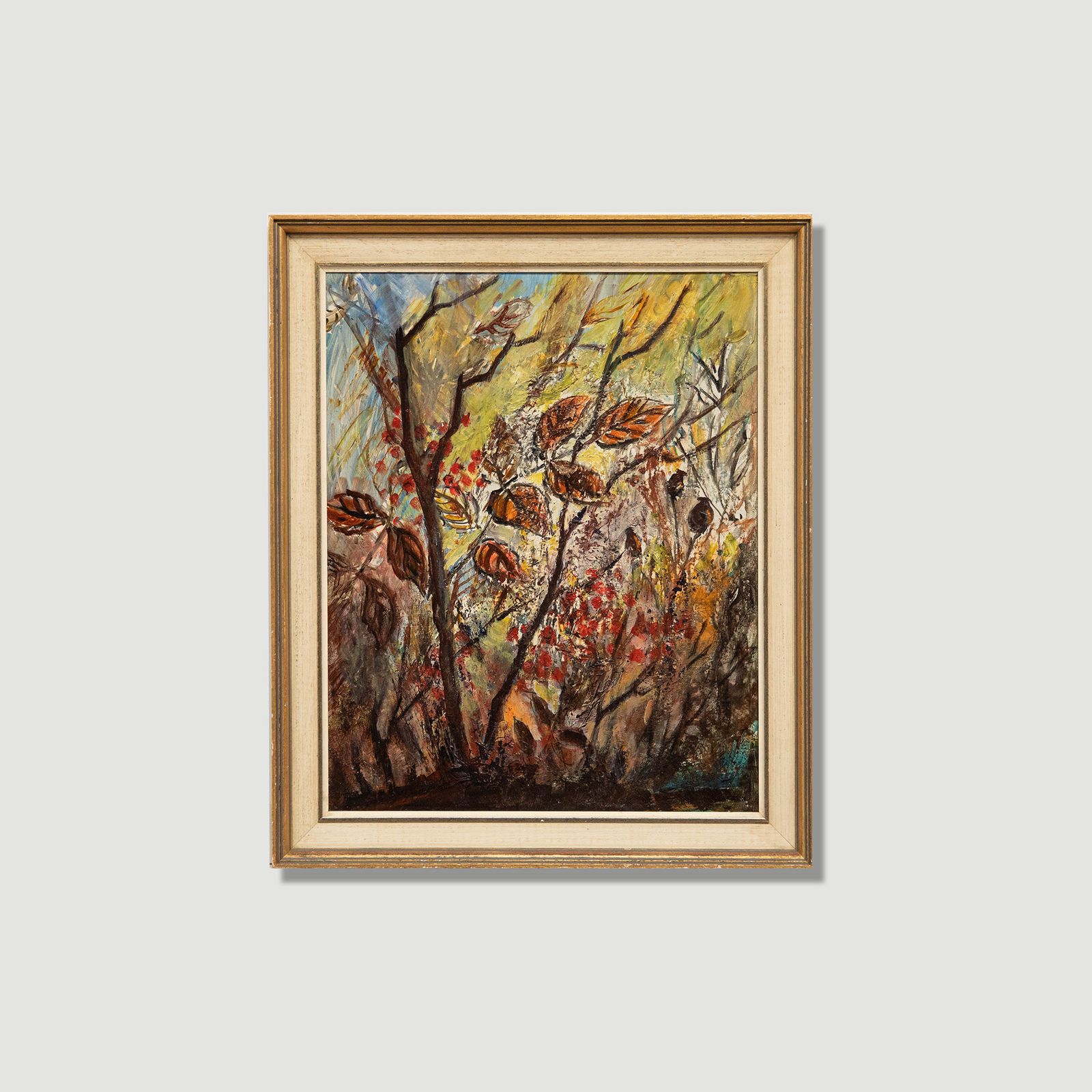 Margaret Dean (Fl.1955 1991) Framed 20th Century Oil, Colours Of Autumn photo vinterior
