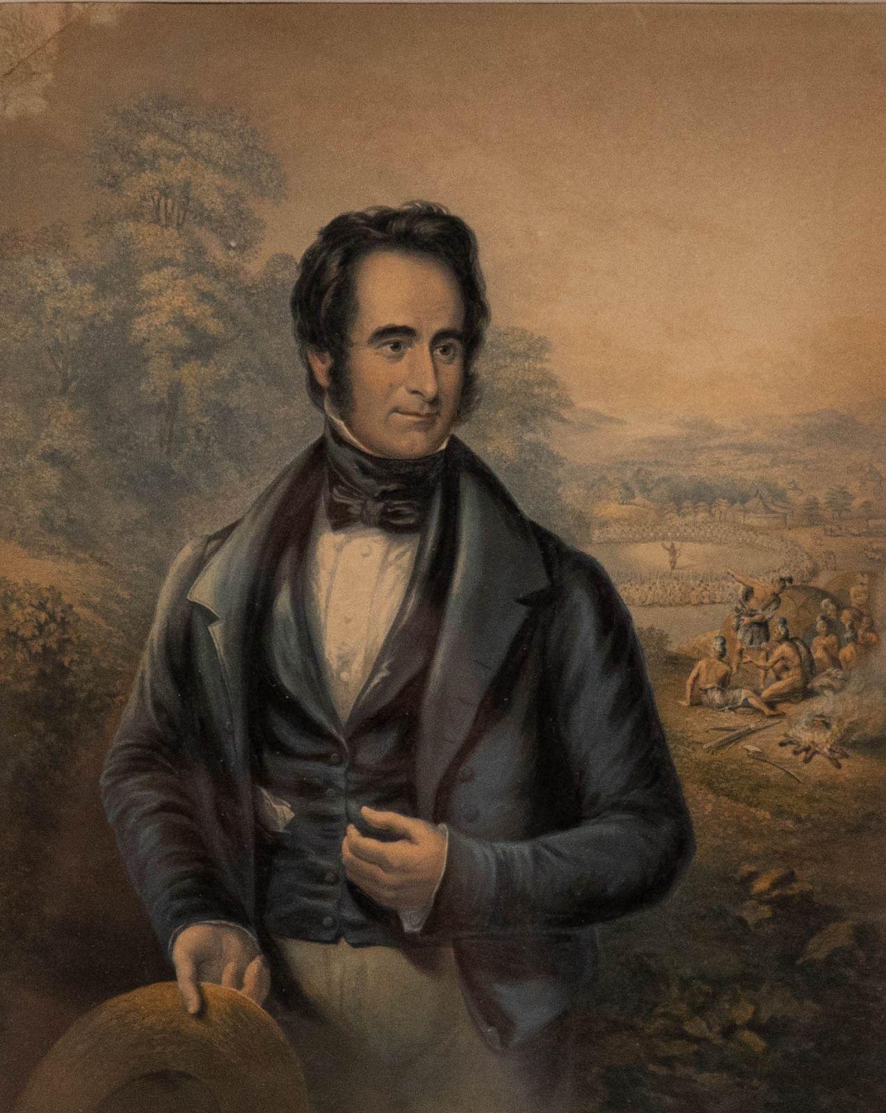 19th Century Baxter Method Print Revd. R. Moffat Missions In South Africa photo furniture