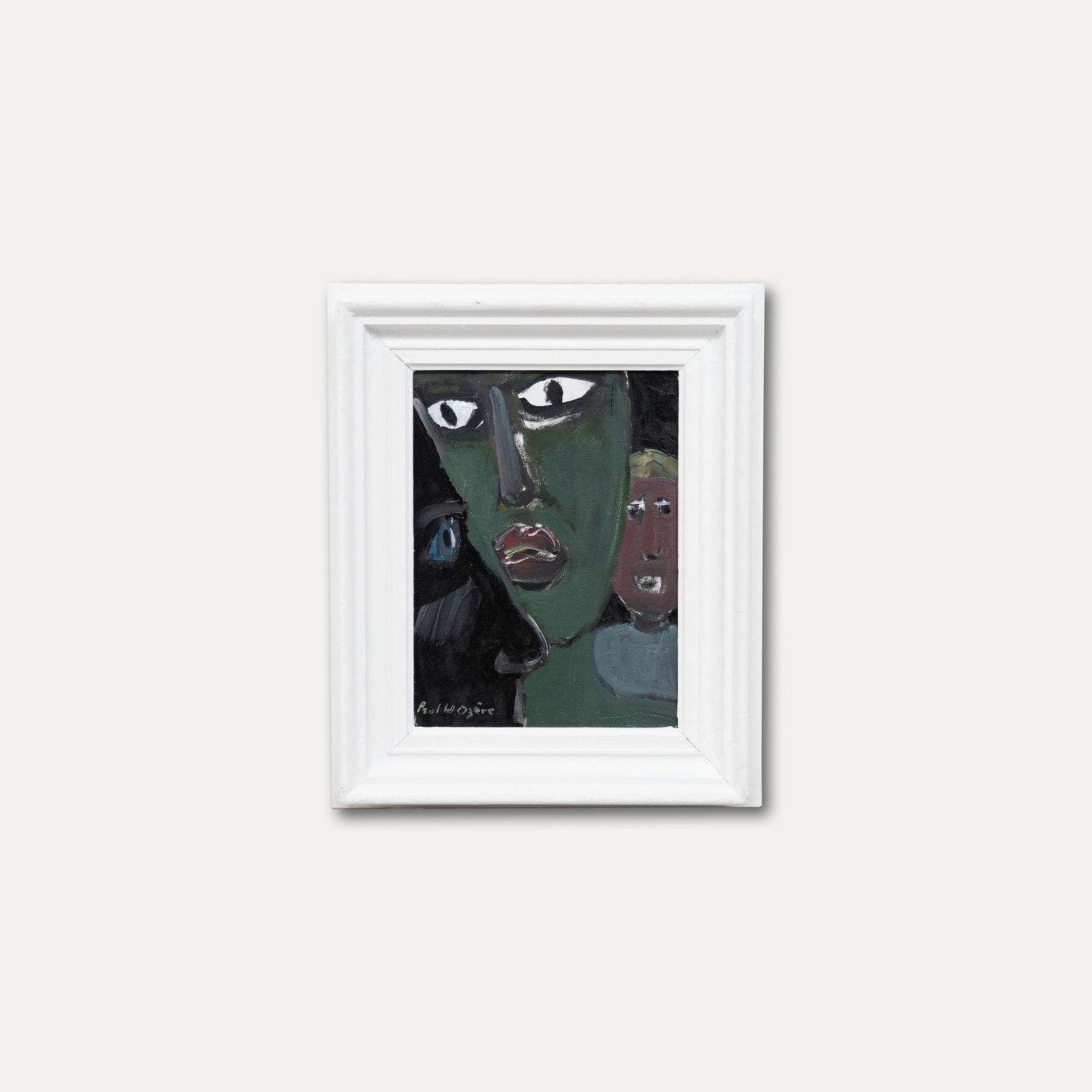 Paul W. Ozere Contemporary Oil, Face To Face photo vinterior