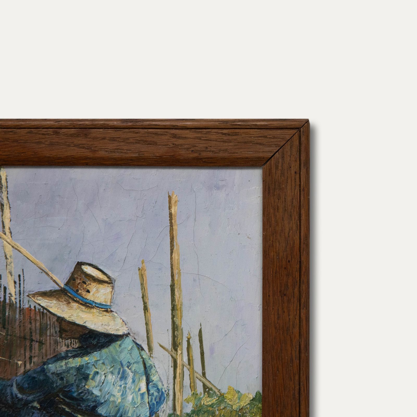 V. Chaiduang Contemporary Oil, Angler On The River Bank photo 208.0